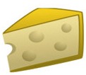 黄色奶酪面包图标