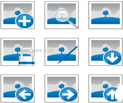 蓝色系列图像桌面图标截图（1）