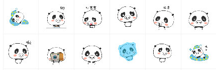 猪熊猫qq表情包截图（1）