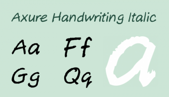 Axure Handwriting体