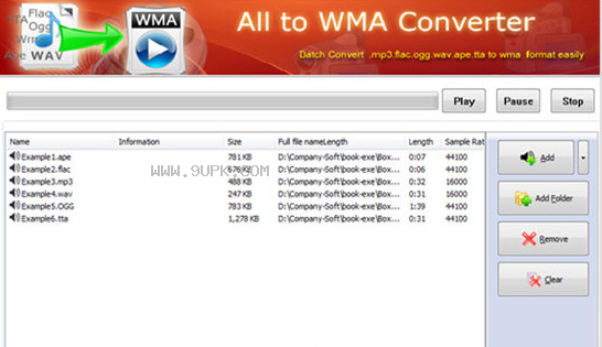 Boxoft All to WMA Converter