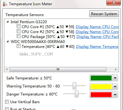 Temperature Icon Meter