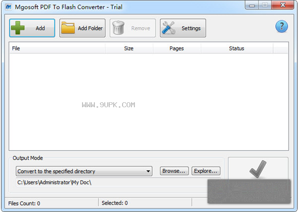 Mgosoft PDF To Flash Converter