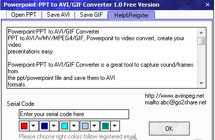 PowerPoint-PPT to AVI-GIF Converter