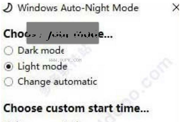 Windows Auto-Night Mode