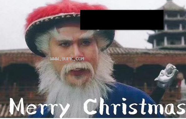 圣诞等一个红帽子白胡子老人qq表情包