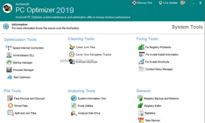 Asmwsoft PC Optimizer 2019