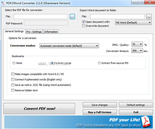 BullZip PDF2Word Converter