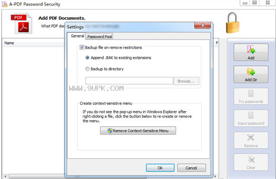 A-PDF Password Security