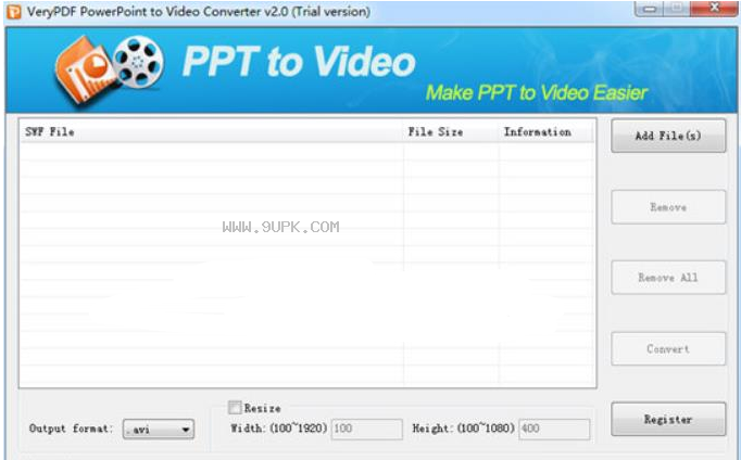 VeryPDF  PowerPoint  to  Video  Convertev