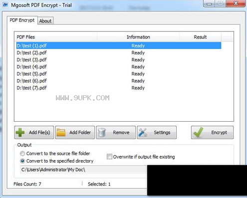 Mgosoft PDF Encrypt