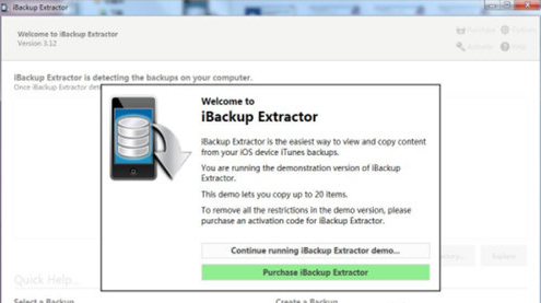 iBackup  Extractor