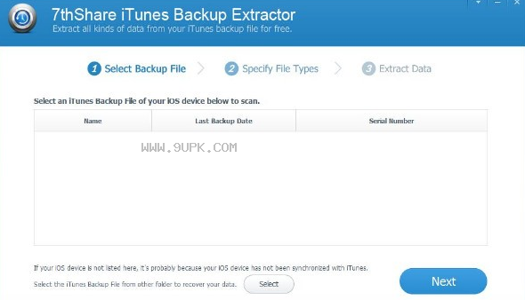 7thShare  iTunes  Backup  Extractor