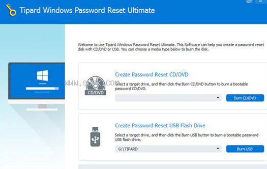 Tipard  Windows  Password  Reset