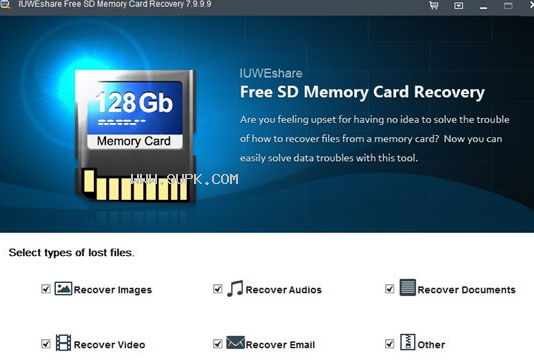IUWEshare  Free  SD  Memory  Card  Recovery