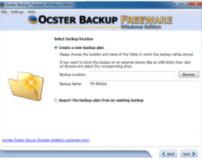 Ocster Backup Free截图（2）