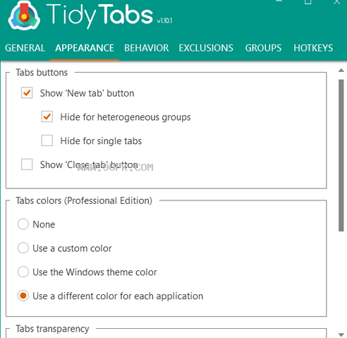 TidyTabs Pro截图（1）