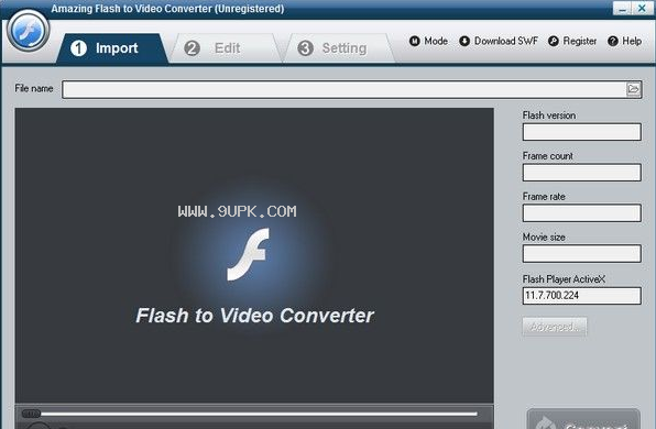 Amazing Flash to MPEG Converter截图（1）