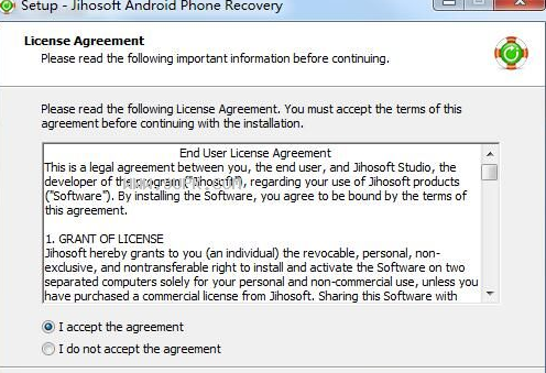 Jihosoft Android Phone Recovery截图（1）