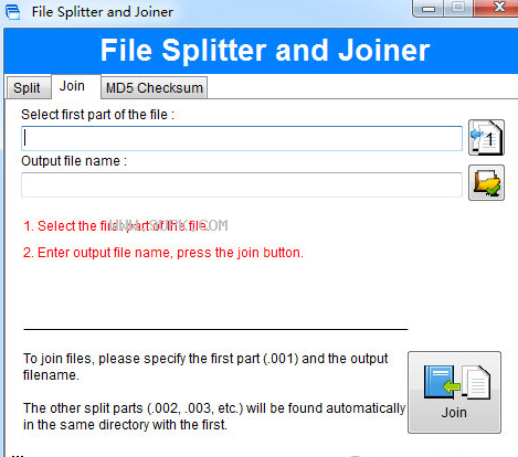 File Splitter and Joiner截图（2）