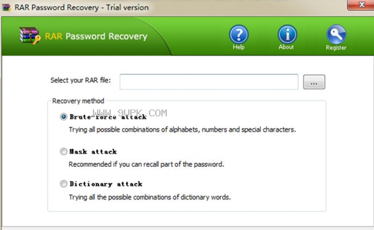 Top RAR Password Recovery截图（1）