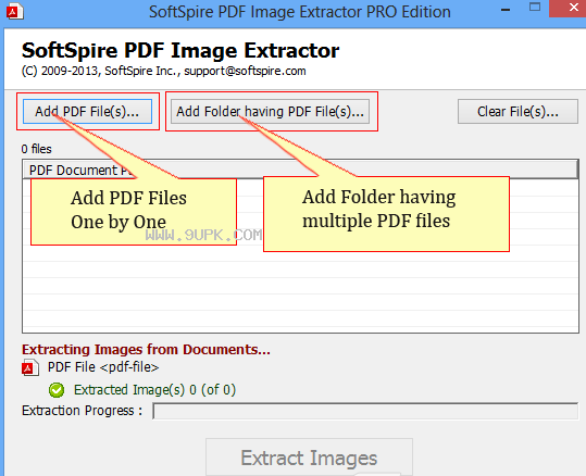 SoftSpire PDF Image Extractor截图（1）