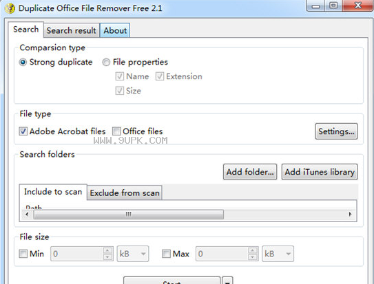 Duplicate Office File Remover Free截图（2）