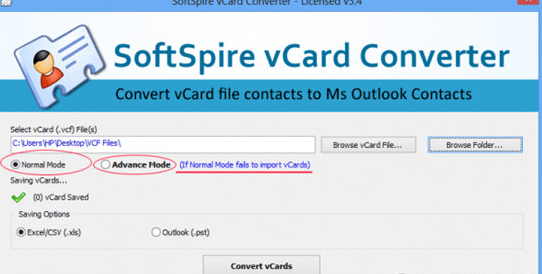 SoftSpire vCard Converter截图（2）