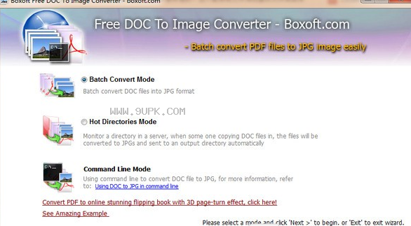 Boxoft Free DOC to Image Converter