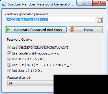 Sordum Random Password Generator截图（2）