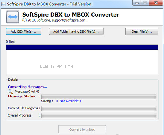 SoftSpire DBX to MBOX Converter