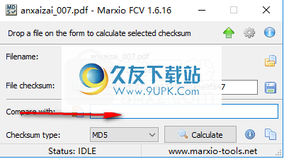 Marxio File Checksum Verifier