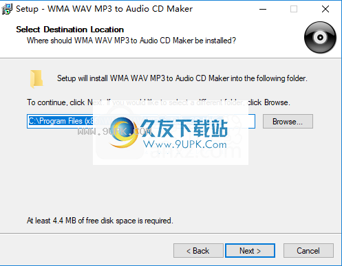 WMA WAV MP3 to Audio CD Maker