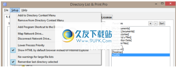 Directory List&Print Pro