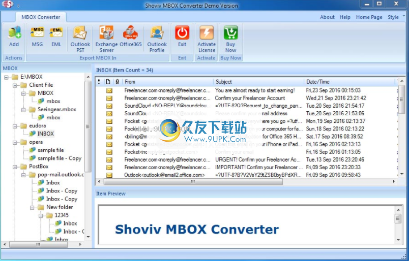 Shoviv  MBOX  Converter