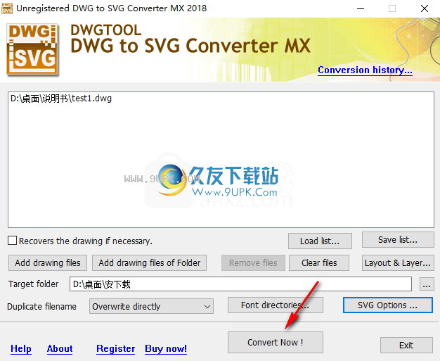 DWG to SVG Converter MX2020