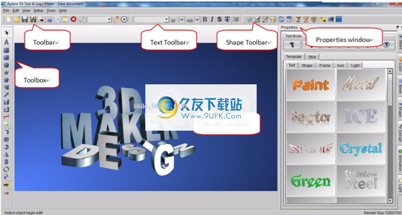 Aurora 3D Text&Logo Maker