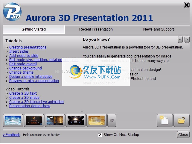 Aurora 3D Presentation