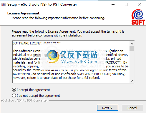 eSysInfoTools NSF to PST Converter