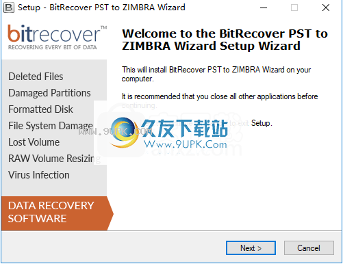 BitRecover PST to ZIMBRA Wizard