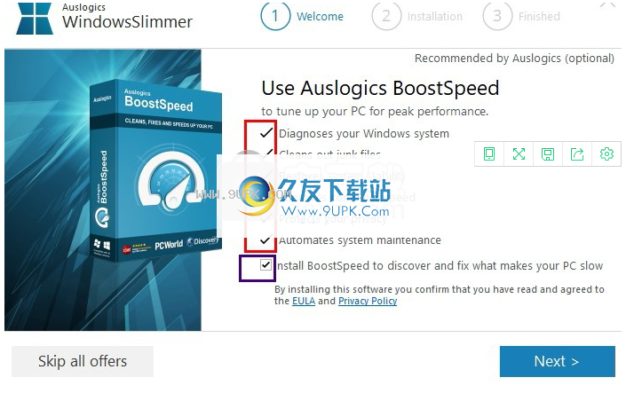 Auslogics  Windows  Slimmer