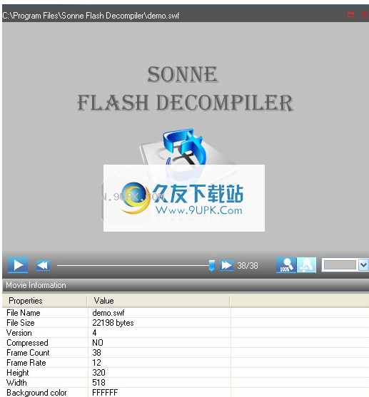 Sonne Flash Decompiler