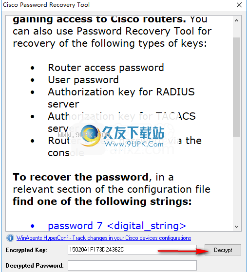 Cisco Password Recovery tool