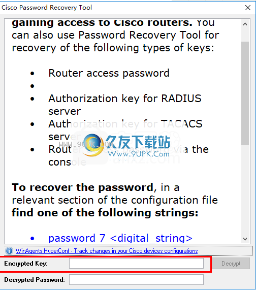 Cisco Password Recovery tool