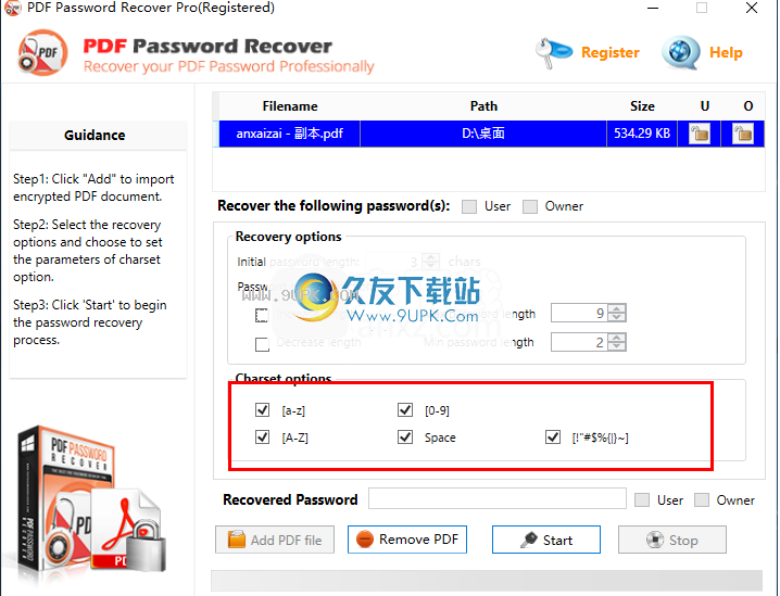 PDF Password Recovery Pro