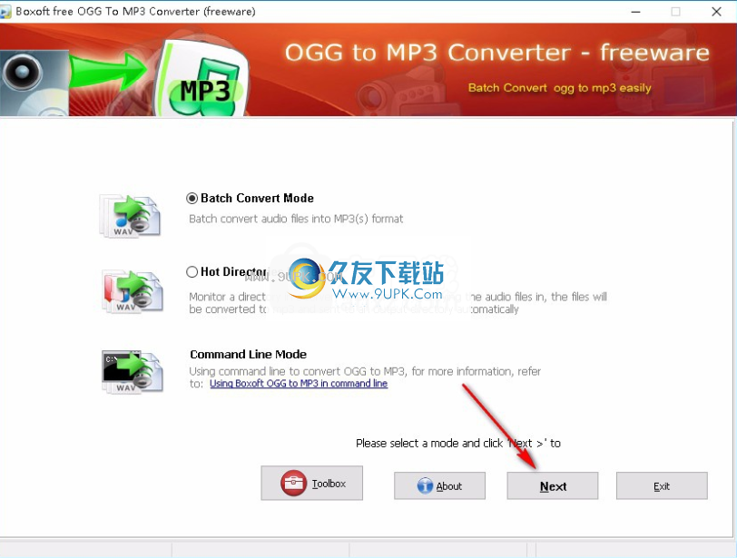 Boxoft OGG to MP3 Converter
