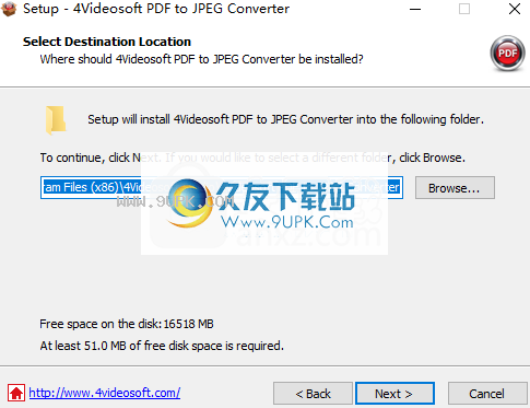 4videosoft PDF to JPEG Converter
