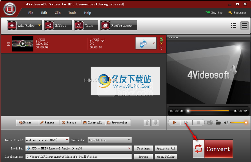 4Videosoft Video to MP3 Converter