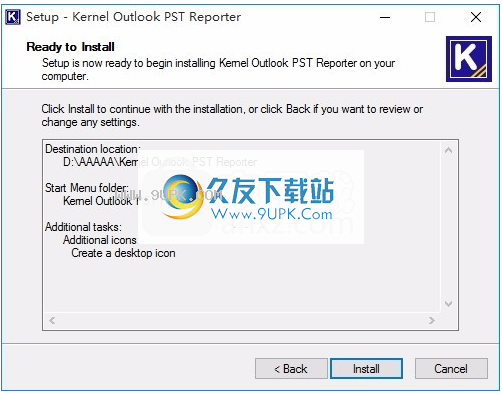 Kernel Outlook PST Reporter