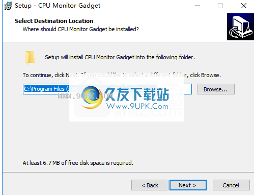 CPU Monitor Gadget